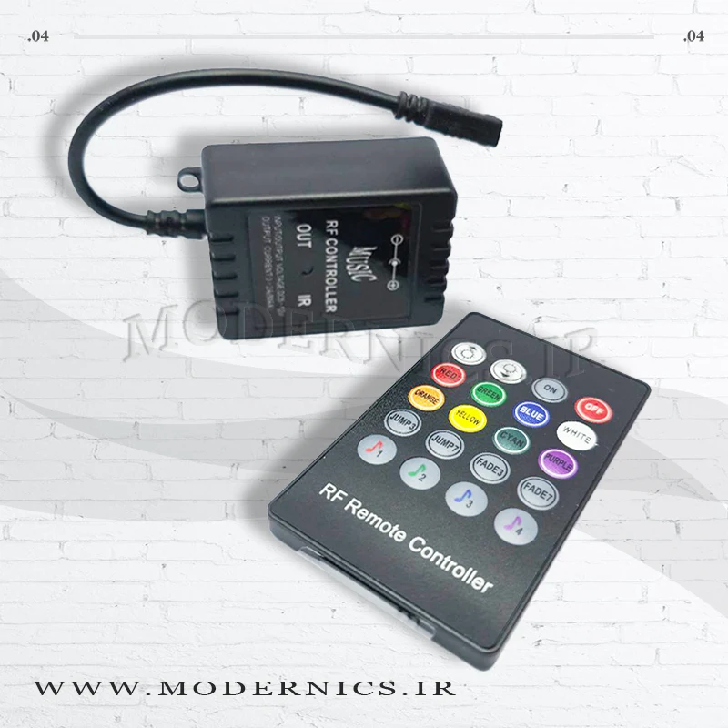 ریموت کنترل RGB موزیکال 6 آمپر