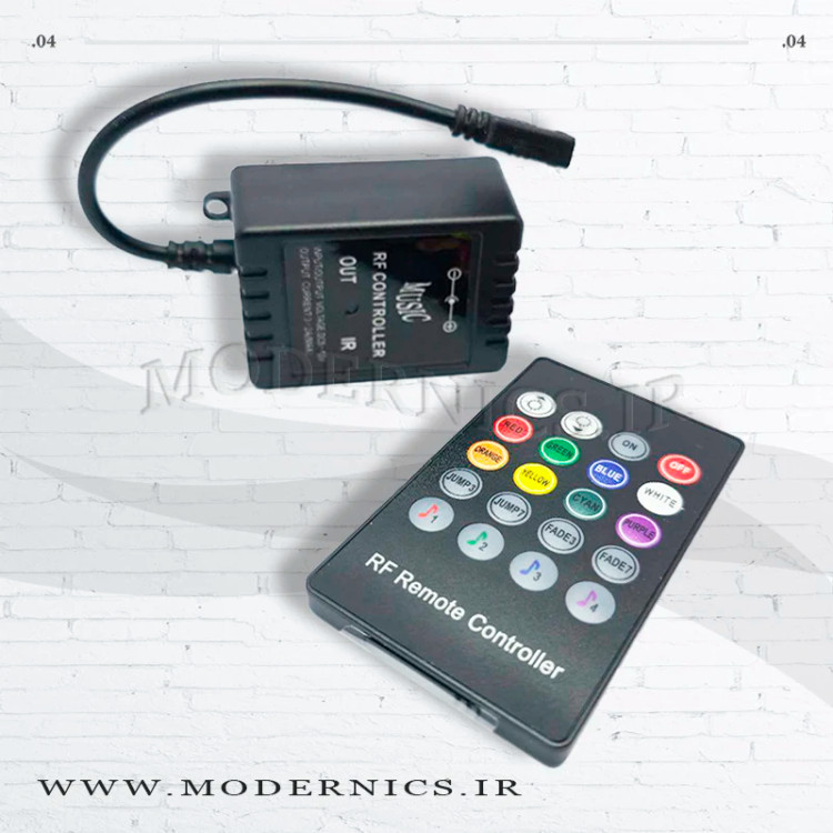 ریموت کنترل RGB موزیکال 6 آمپر