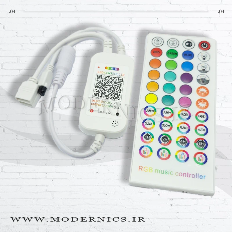 ریموت کنترل RGB موزیکال بلوتوثی