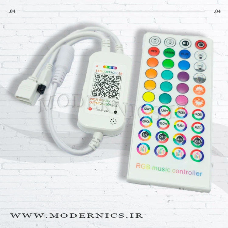 ریموت کنترل RGB موزیکال بلوتوثی