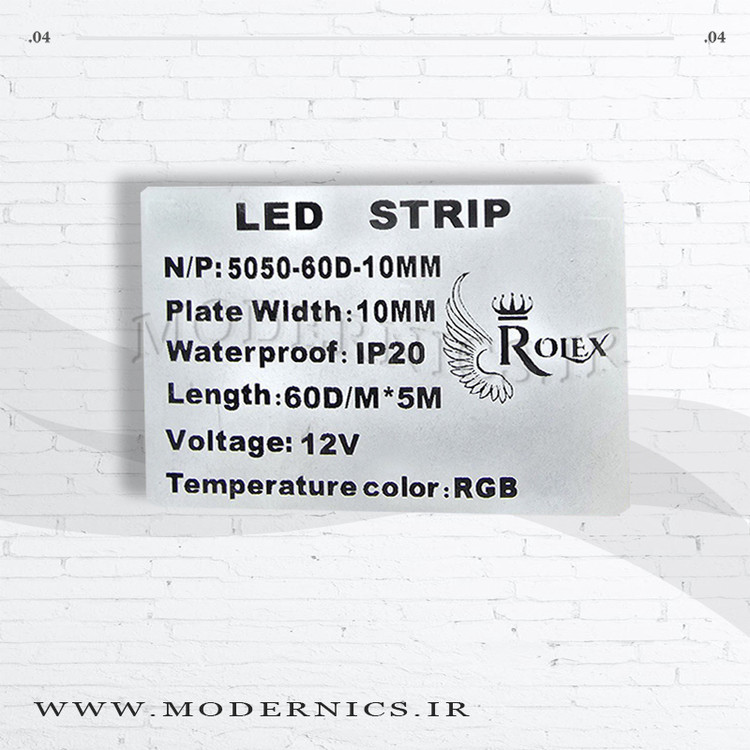 نوار الایدی 5050 RGB - 12 ولت - عرض 10 میلیمتر - IP20