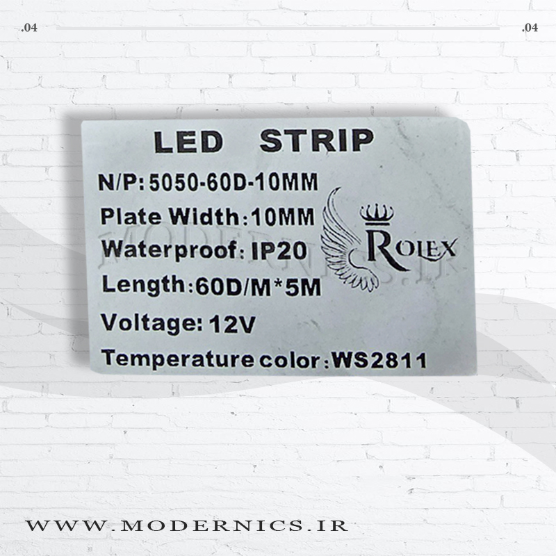 نوار ال‌ای‌دی 5050 آدرس پذیر WS2811 - 12 ولت - عرض 10 میلی‌متر - IP20