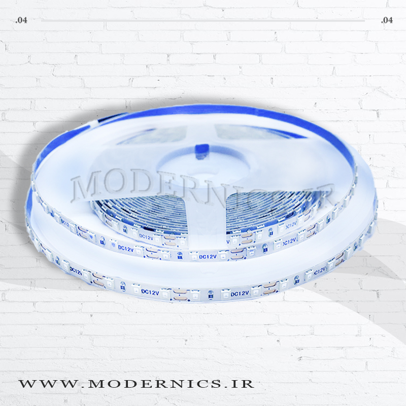 نوارال ای دی استریپ 12 ولت تراکم 120 5 میل رنگ قرمز  رول 10 متری