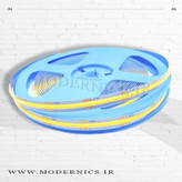 نوار الایدی COB - رنگ انبه ای - 12 ولت - عرض 8 میلیمتر - رول 5 متری