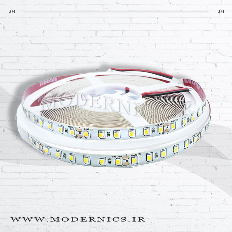 نوار الایدی لانستار - سفید گرم - 24 ولت - عرض 8 میلیمتر - IP22