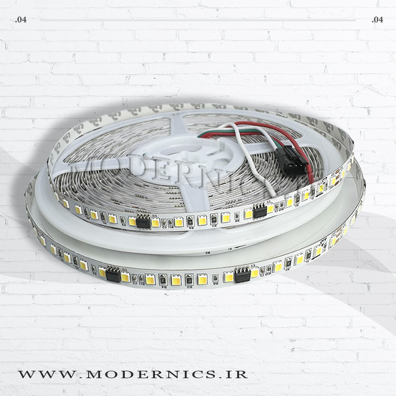 نوار ال‌ای‌دی HQ - سفید روشن/سفید گرم - 24 ولت - عرض 8 میلی‌متر - IP20