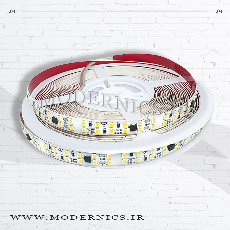 نوار ال‌ای‌دی لانستار - سفید گرم - 220 ولت - عرض 11 میلی‌متر - IP22