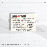 نوار الایدی لانستار - سفید گرم - 220 ولت - عرض 11 میلیمتر - IP22