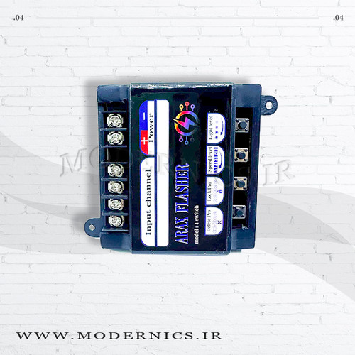 فلاشر 12 ولت 4 کانال مثبت مشترک خروجی هر کانال 7 آمپر