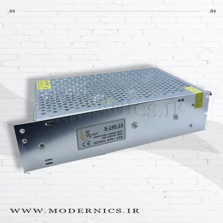 تغذیه سوئیچینگ 24 ولت 10 امپر 240 وات