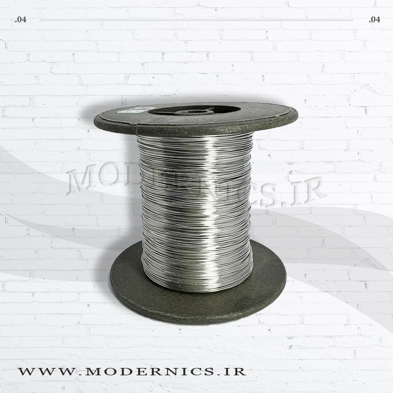 سیم مسی قلع اندود شده قطر 0/50 حلقه 50 متری