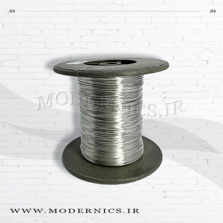 سیم مسی قلع اندود شده قطر 0/50 حلقه 50 متری