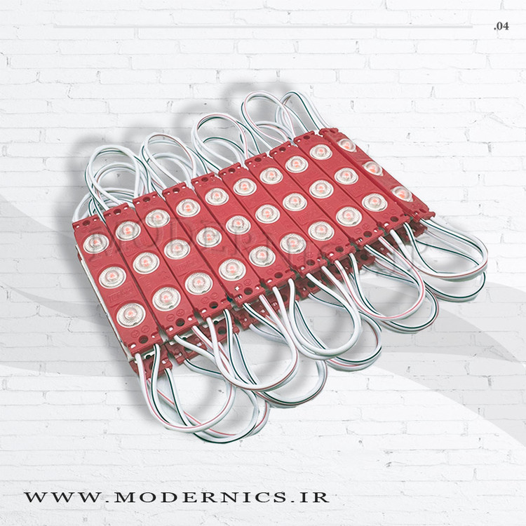 بلوکه ال ای دی 12 ولت لنز دار قرمز برند توربو