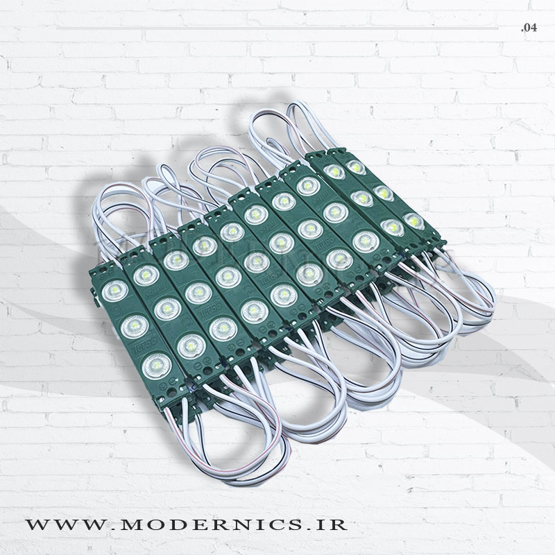 بلوکه ال ای دی 12 ولت لنز دار سبز برند توربو