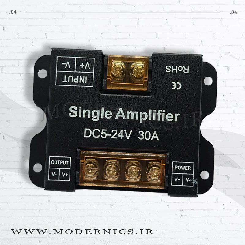 آمپلی فایر تک کانال 5 الی 24 ولت 30 آمپر