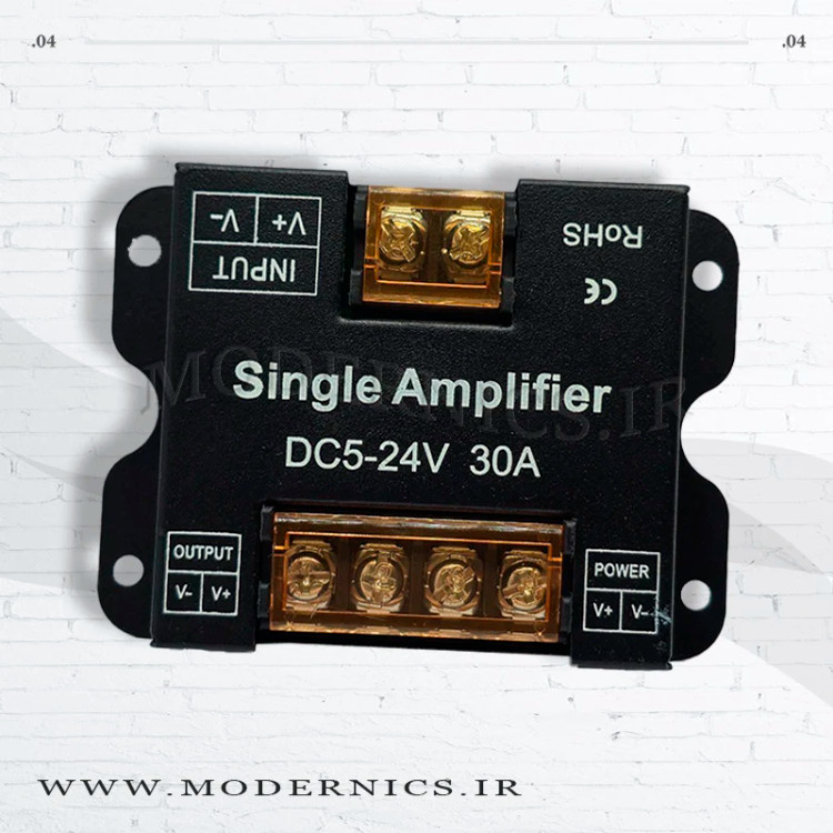 آمپلی فایر تک کانال 5 الی 24 ولت 30 آمپر