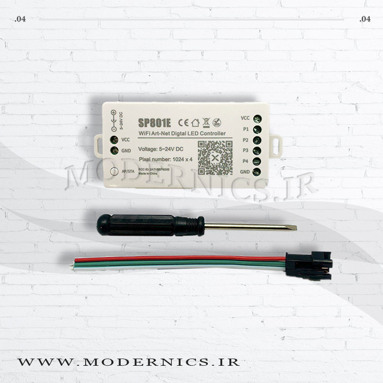 کنترلر دیجیتال حرفه ای مدلsp801e دارای 4 خروجی مستقل هر خروجی 1024 پیکسل