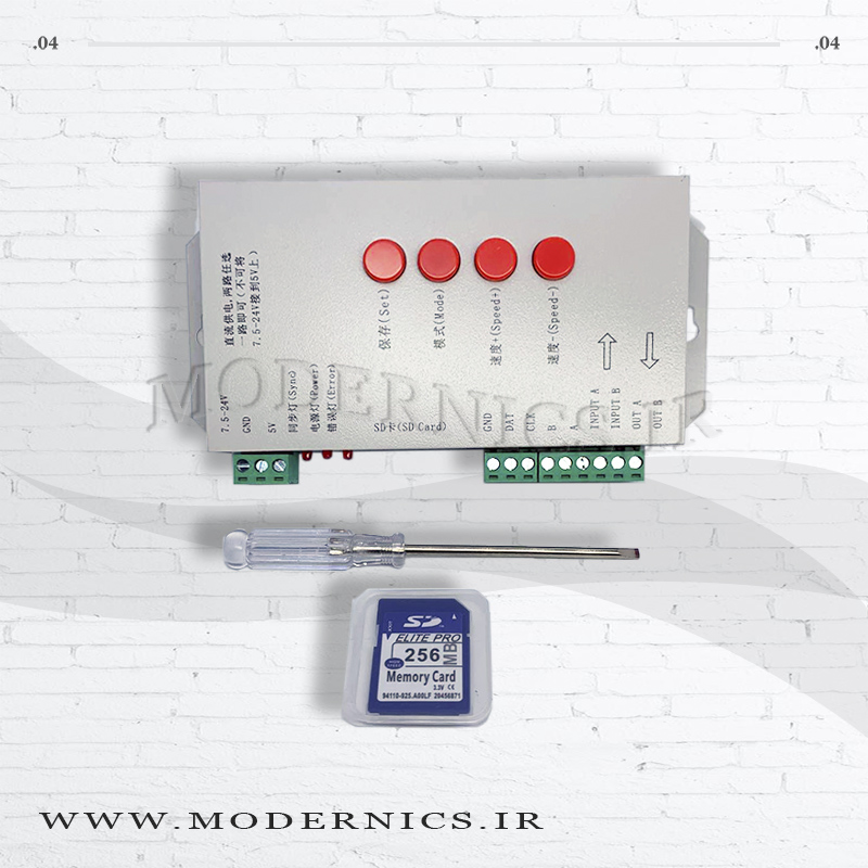 کنترلر دیجیتال t1000 s به همراه اس دی کارت قابلیت راه اندازی 2048 پیکسل نرم افزار lededit