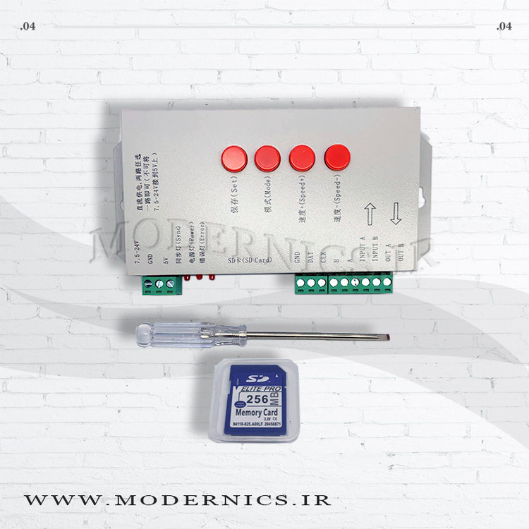 کنترلر دیجیتال t1000 s به همراه اس دی کارت قابلیت راه اندازی 2048 پیکسل نرم افزار lededit