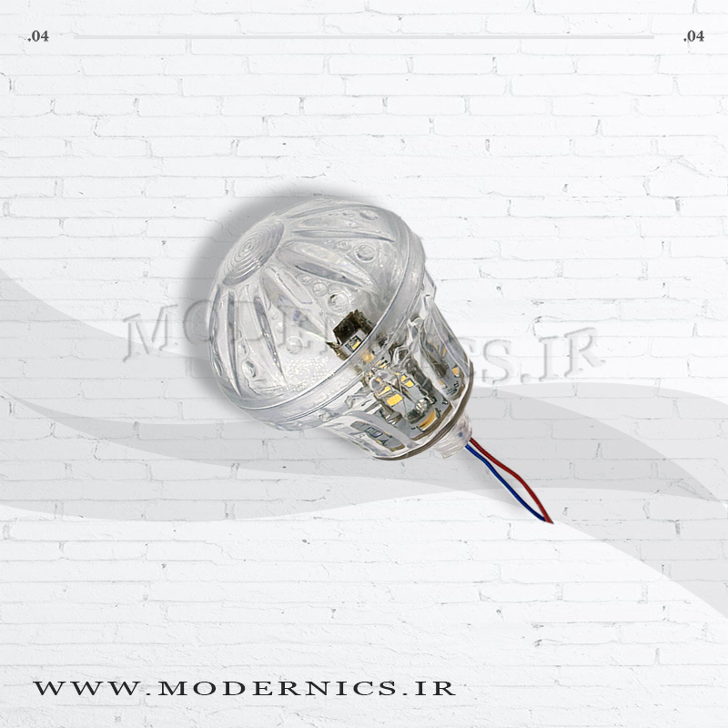 لامپ ال ای دی لاس وگاسی مدل گلابی   12 ولت 4 وات رنگ افتابی