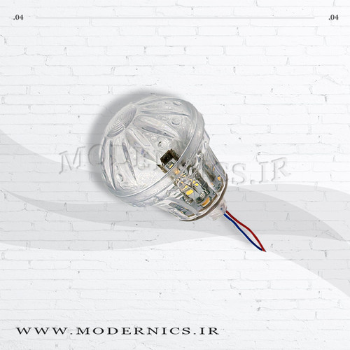 لامپ ال ای دی لاس وگاسی مدل گلابی 12 ولت 4 وات رنگ افتابی