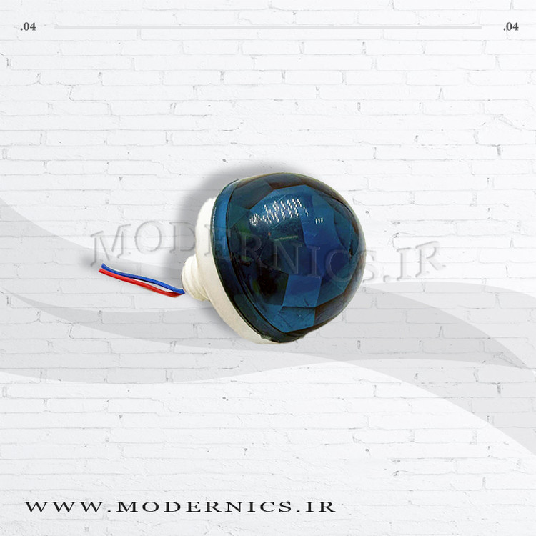 لامپ ال ای دی لاس وگاسی 12 ولت مدل منشوری رنگ آبی